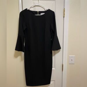 Calvin Klein Black Long Sleeve Dress